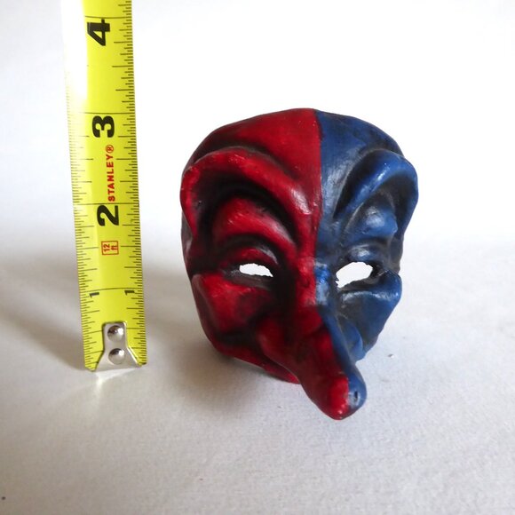 NEW VINTAGE 3” ITALY VENETIAN COMMEDIA DELL’ARTE PAPER MACHE MASK - Picture 3 of 10